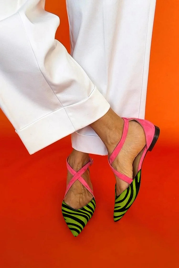 Ellis™ Chic Zebra Print Flats