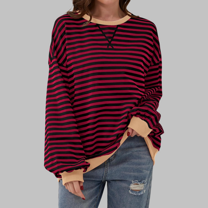 Etta | Long Sleeve Striped Top