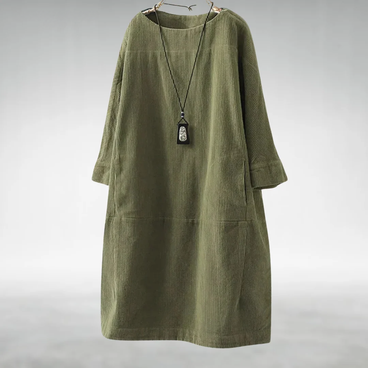 Margot | Relaxed Corduroy Midi Dress