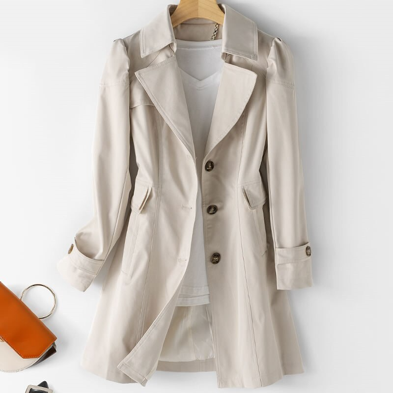 Raphaella™ - Mid-Length Trench Coat