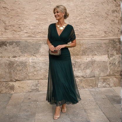 Esme | Off-Shoulder Midi Dress with Pockets
