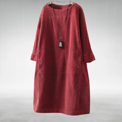 Margot | Relaxed Corduroy Midi Dress