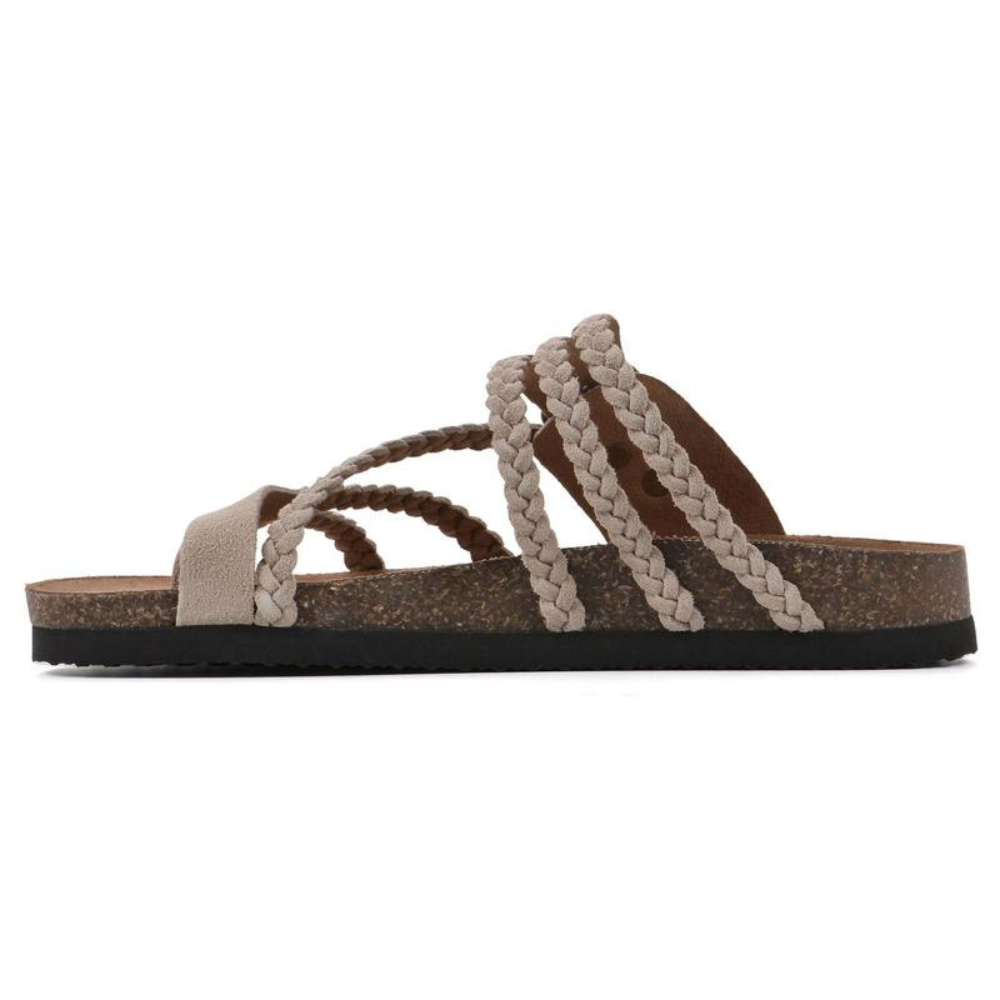 June | Braided Cork Sandals