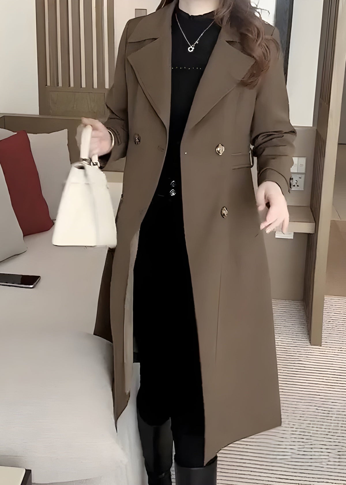 Nadia™ - Elegant Warmth Trenchcoat