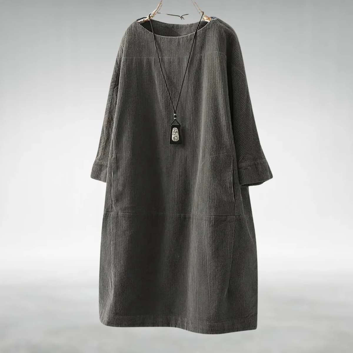 Margot | Relaxed Corduroy Midi Dress