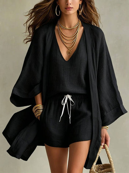 Noémie | Three-Piece Linen Set