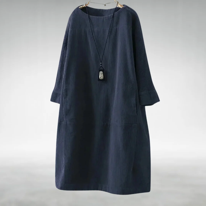 Margot | Relaxed Corduroy Midi Dress
