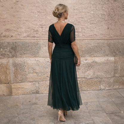Esme | Off-Shoulder Midi Dress with Pockets
