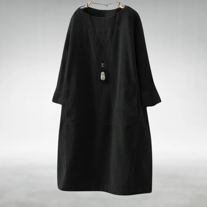 Margot | Relaxed Corduroy Midi Dress