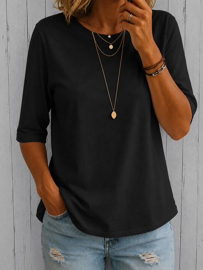 Lise | Half-Sleeve Relaxed Tee
