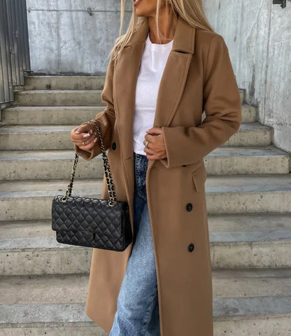 Nicolai™ - Elegant Double-Breasted Wool Coat