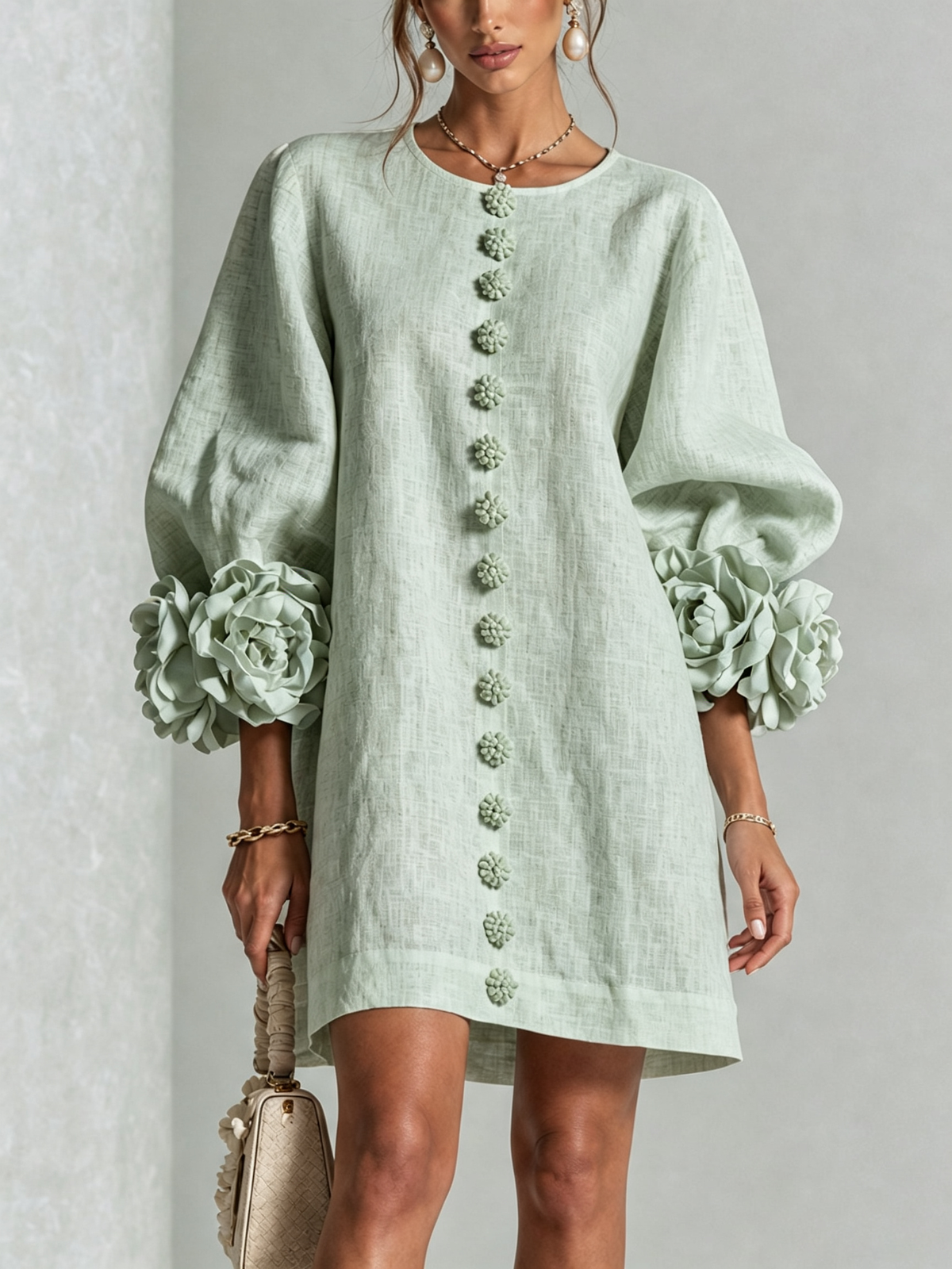 Anouk | Floral Button-Down Dress