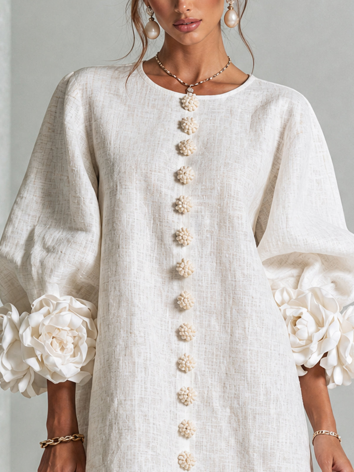 Anouk | Floral Button-Down Dress