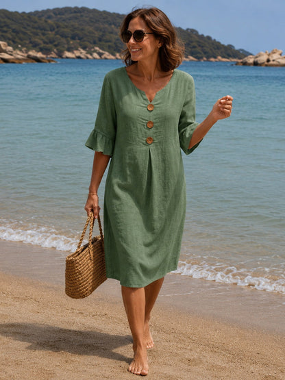 Hellen linen dress original photograph