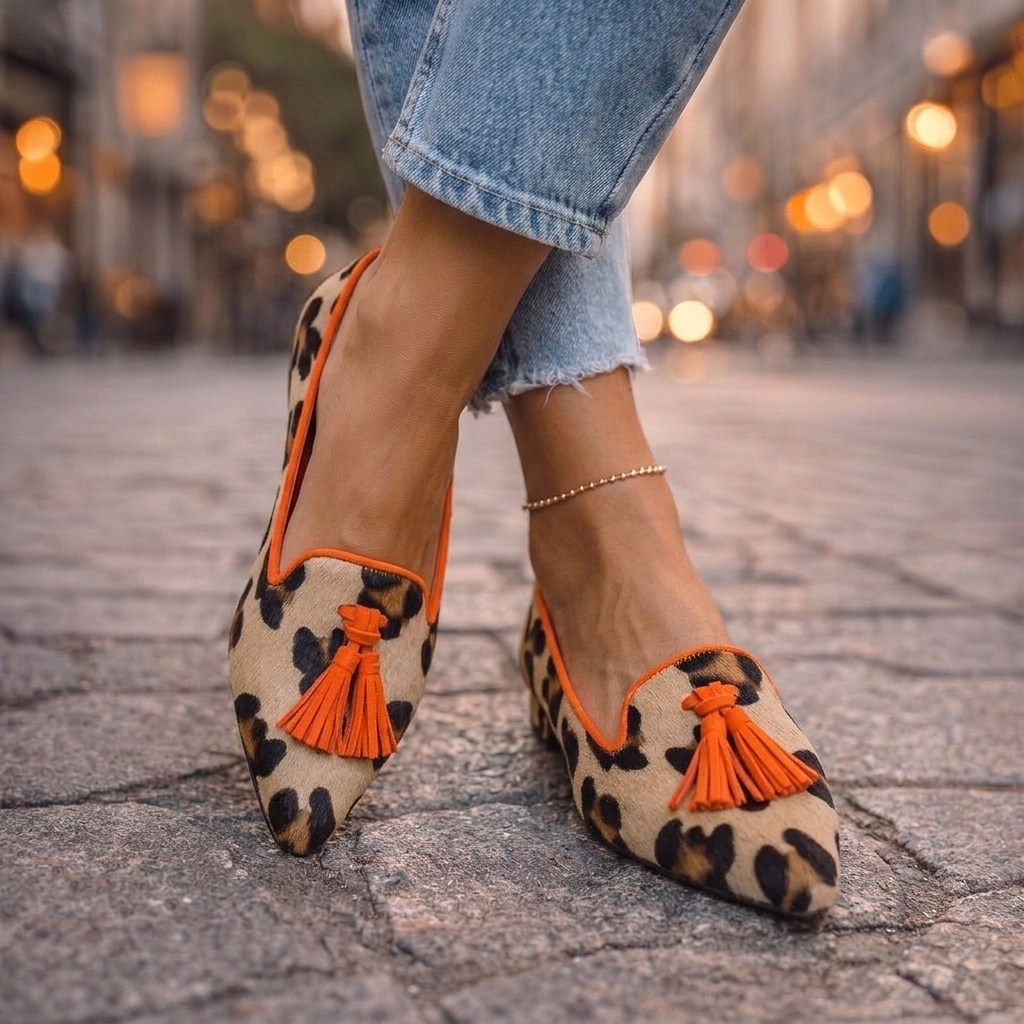 Livia pointed flats original photograph