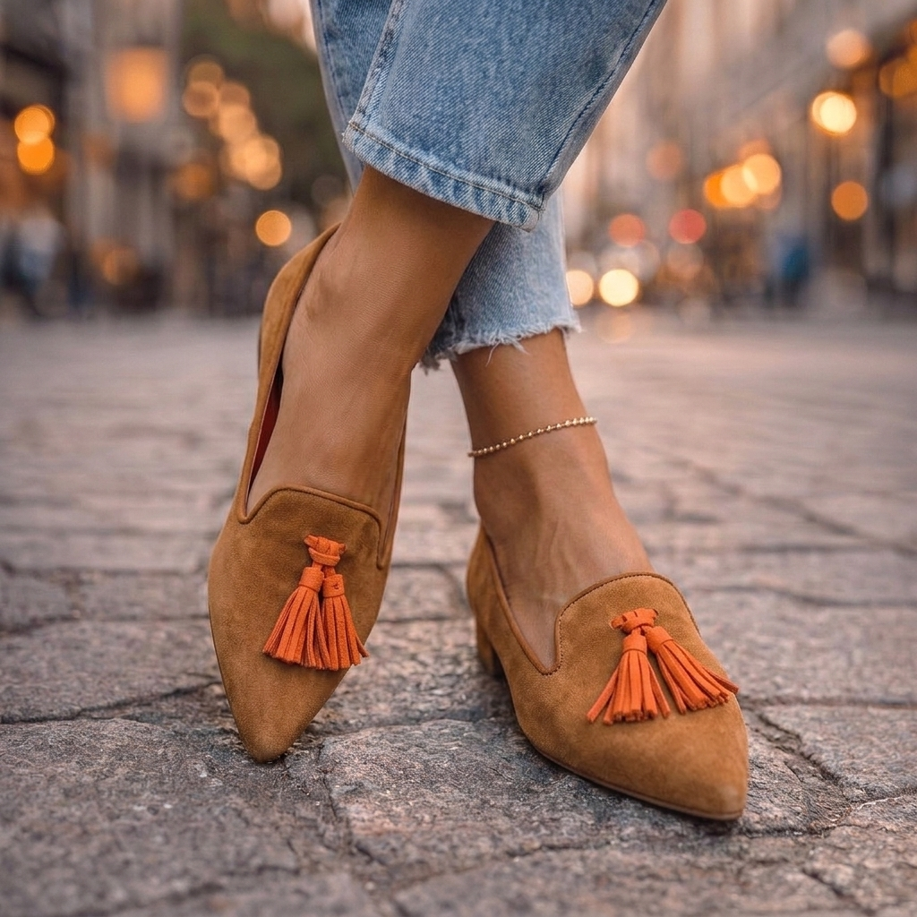 Livia pointed flats original photograph
