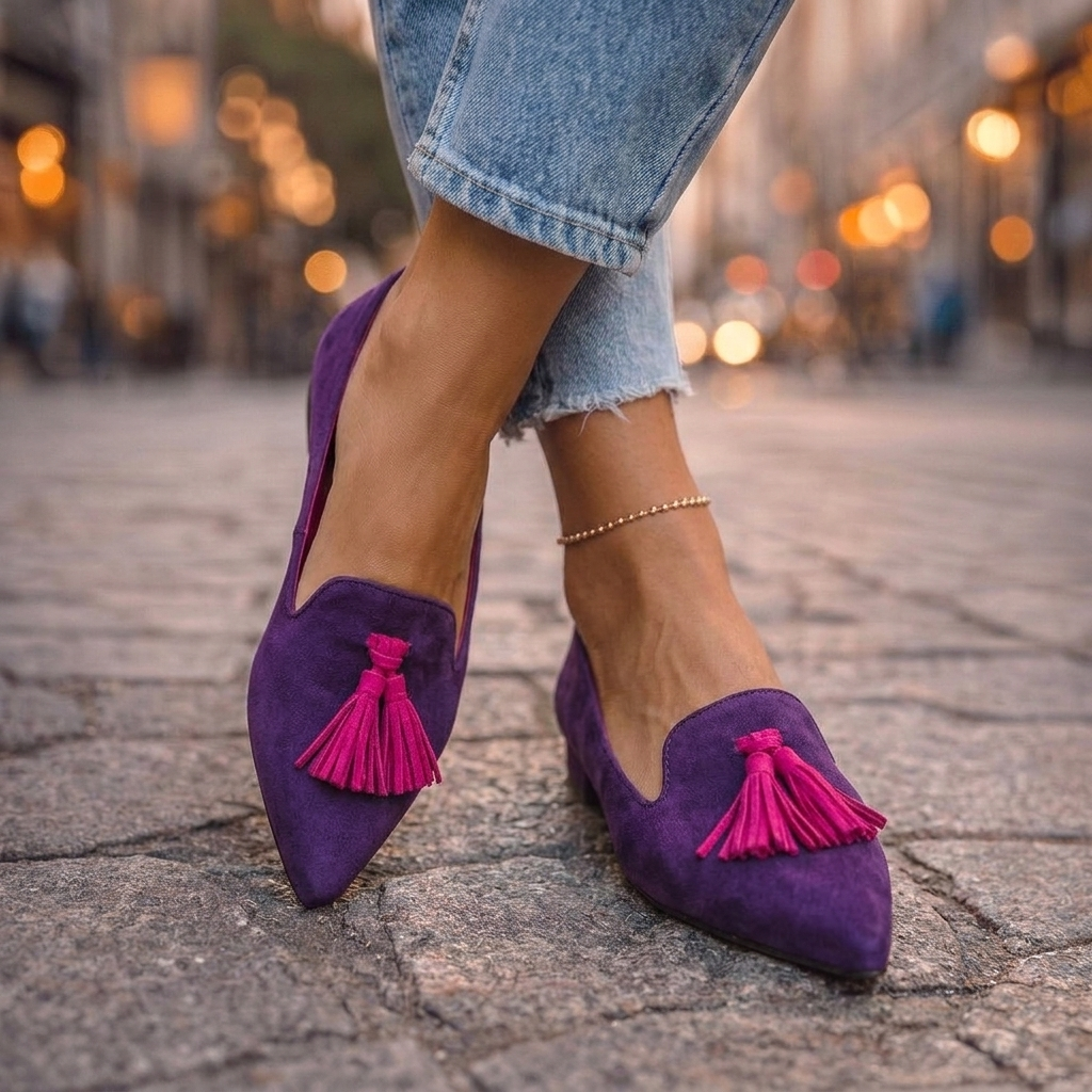 Livia pointed flats original photograph