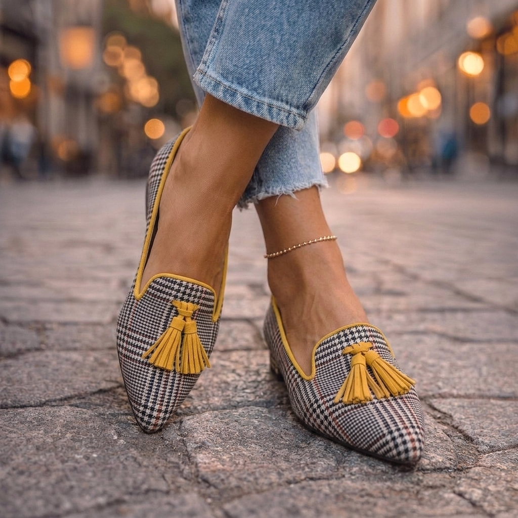Livia pointed flats original photograph