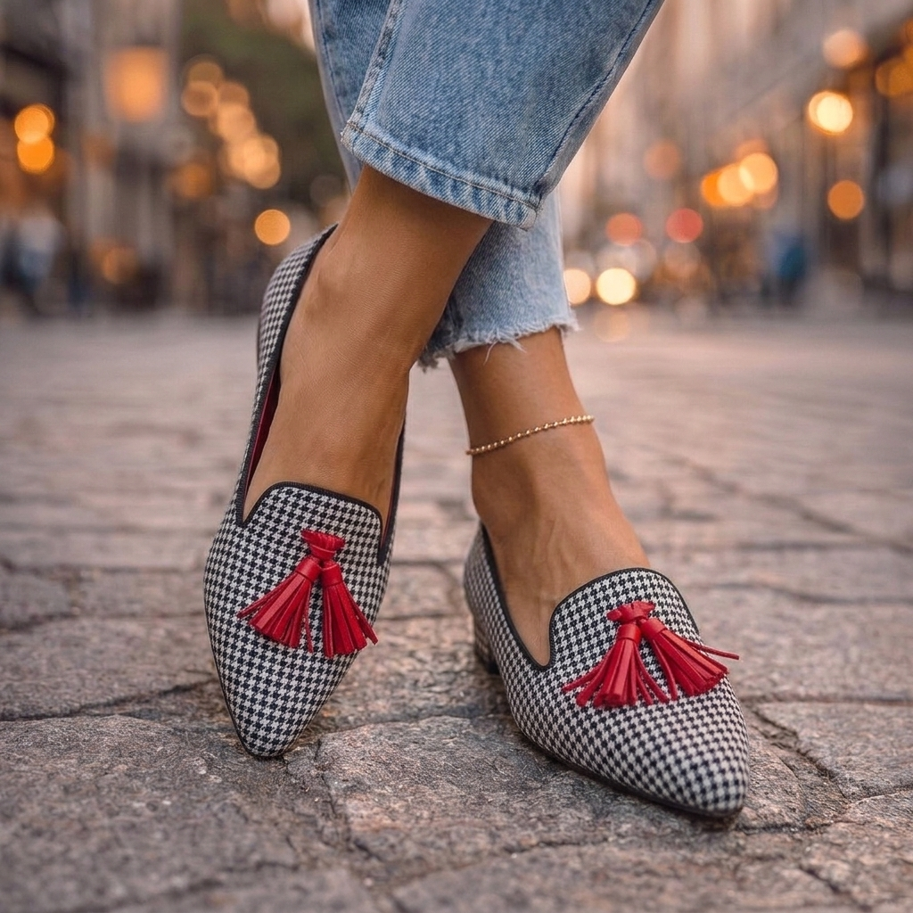 Livia pointed flats original photograph