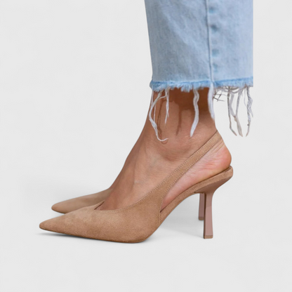 Bella | Print Slingback Heels